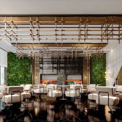 现代简约轻奢酒店大厅