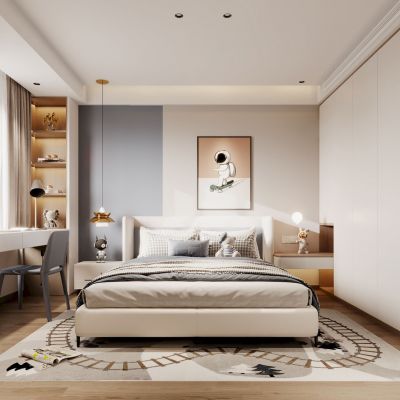 现代男孩房卧室