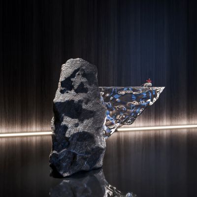 石头亚克力服务台 接待台 迎宾台