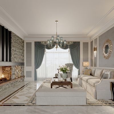 美式家居客厅