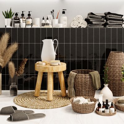 现代卫生间用品，摆件