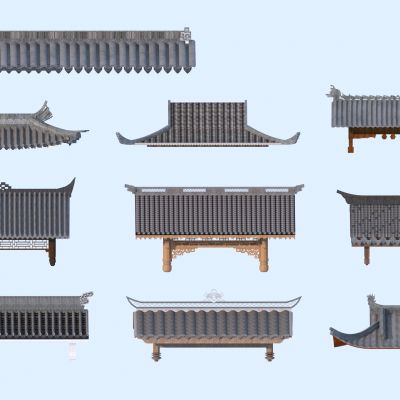 中式檐线_屋檐_古建门头