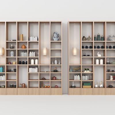 新中式茶室装饰柜，茶具，瓷器，工艺品摆件