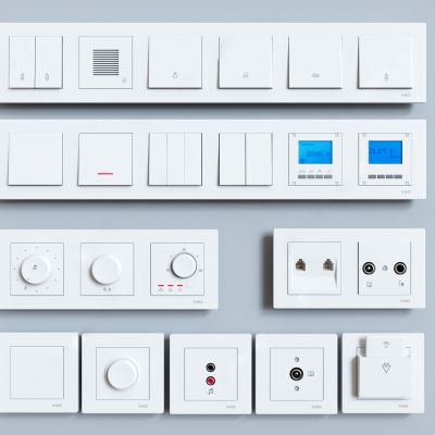 现代开关面板插座组合