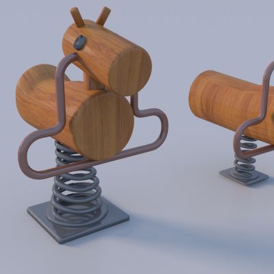 现代木马3D模型