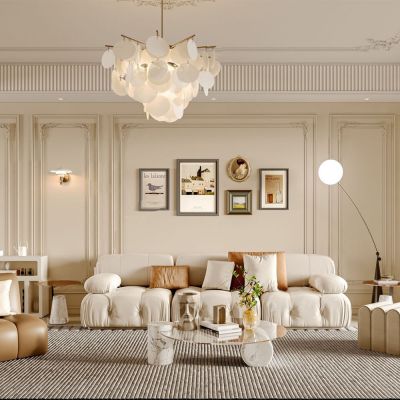 法式奶油风客餐厅