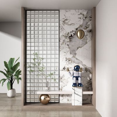 玻璃砖屏风 隔断