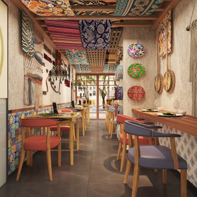 现代民族风餐厅