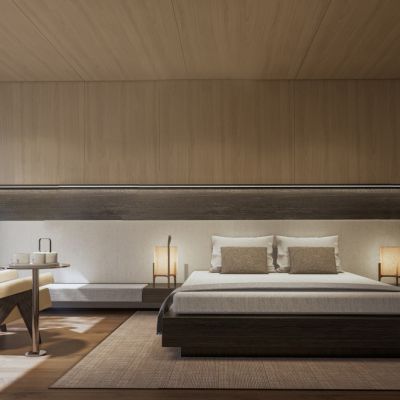 现代酒店客房SU