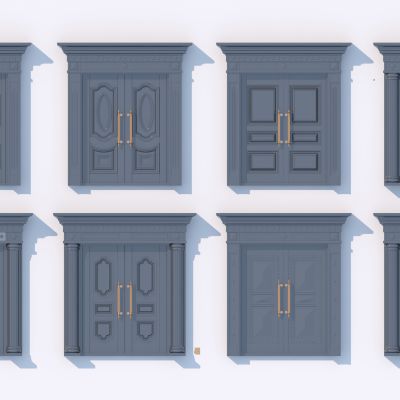 欧式双开门3D模型