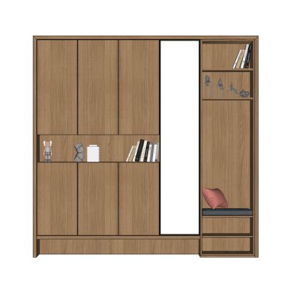 北欧鞋柜玄关柜换鞋凳