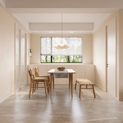 现代原木客餐厅