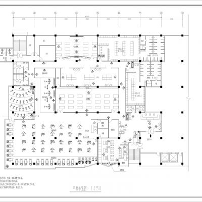 健身馆功能分区方案及健身器材图块