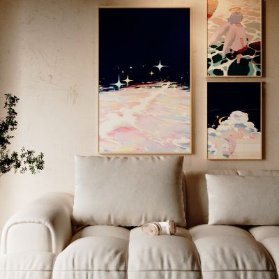 现代网红装饰画，摆件