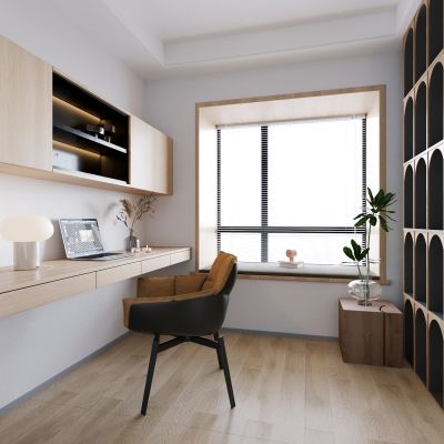 书房，柜子，现代