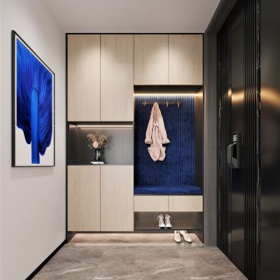 玄关，原木，现代