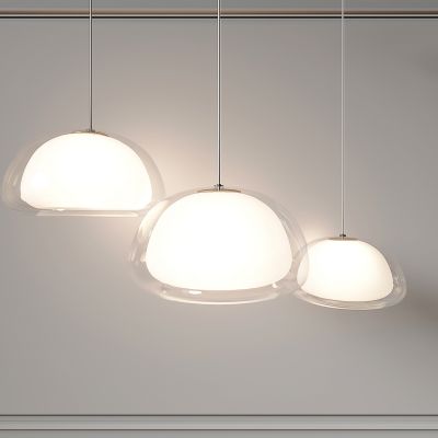 现代吊灯 单头吊灯 餐厅吊灯 玻璃吊灯 主灯 轻奢 创意 灯具