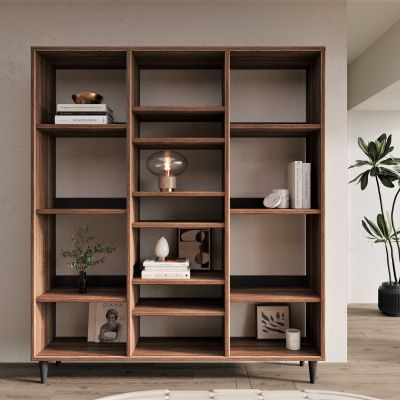 侘寂，书柜，书架，原木