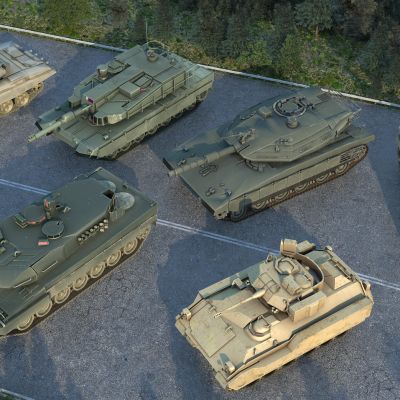 现代军用坦克