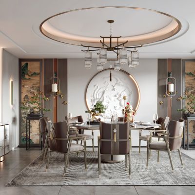 新中式餐厅包间