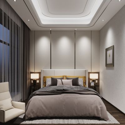 现代轻奢家居卧室