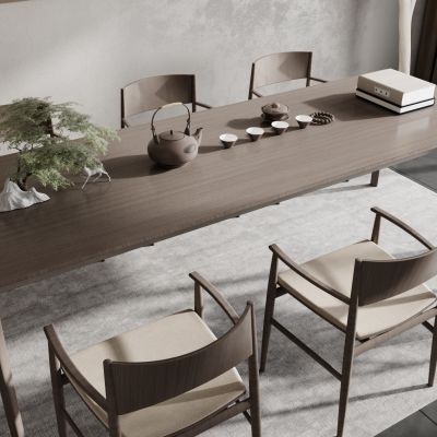 茶桌椅组合 茶室 餐桌椅 