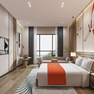 新中式酒店客房