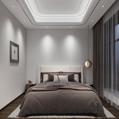 现代轻奢家居卧室
