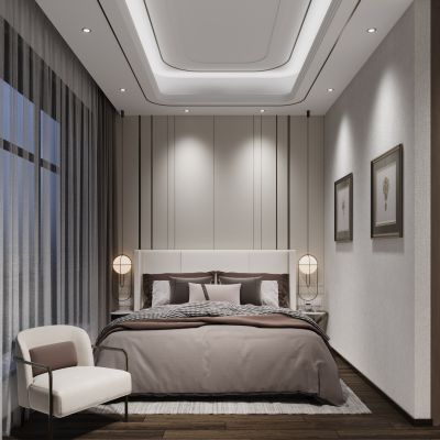 现代轻奢家居卧室