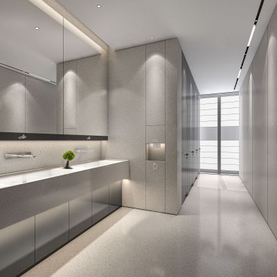 现代公共卫生间