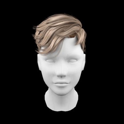 男士帅气发型头模