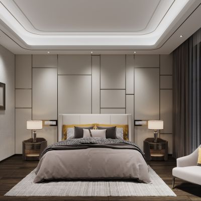 现代轻奢家居卧室