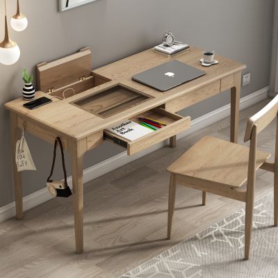 北欧实木白蜡木书桌