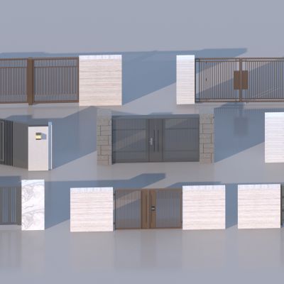 现代庭院门 铁艺门