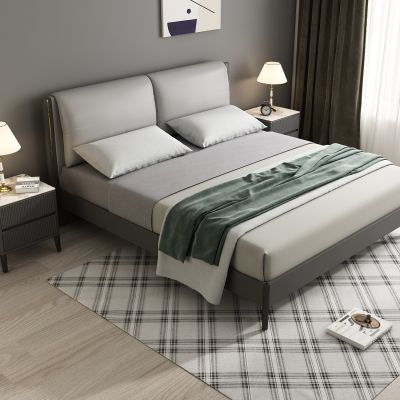 北欧双人床床头柜