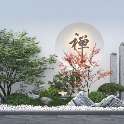 新中式景观小品3D模型