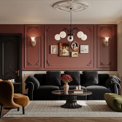 法式复古客餐厅_摆件