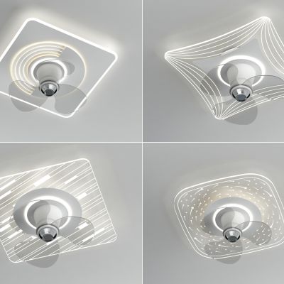 现代轻奢吸顶灯客厅灯卧室灯风扇灯