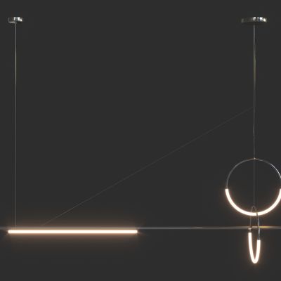 现代吊灯3D模型