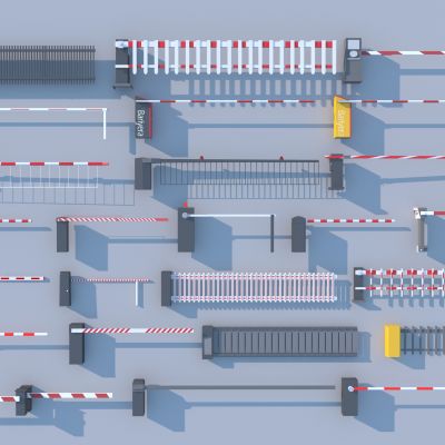 现代道闸  起落杆 机动车栏杆