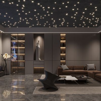 现代影音室3D模型