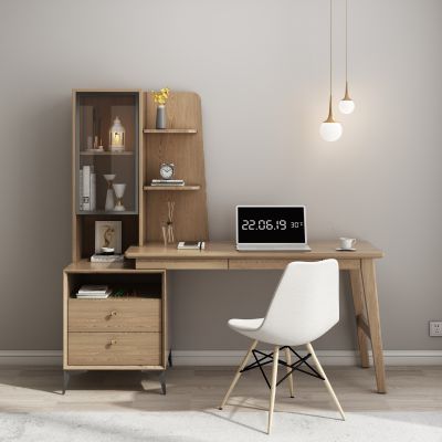 北欧实木白蜡木书桌