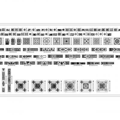中式实木雕花图库