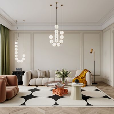 法式奶油风沙发组合