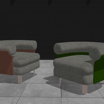 Monotti现代风格单人沙发