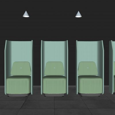 现代ins风卡座 单人沙发