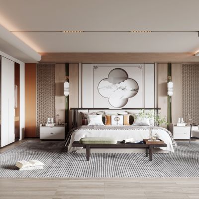 新中式酒店客房