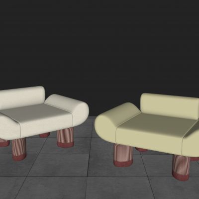 现代风格 单人沙发 懒人沙发