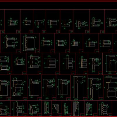 CAD各种装饰线条合集