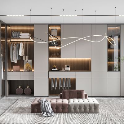 现代衣帽间